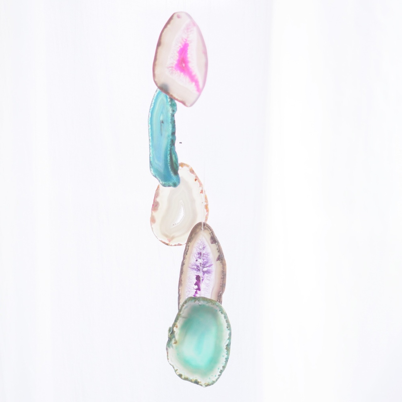 Pink sand Beach - アゲートヒーリングチャイム / Agate Sun Catcher Wind Chime 176