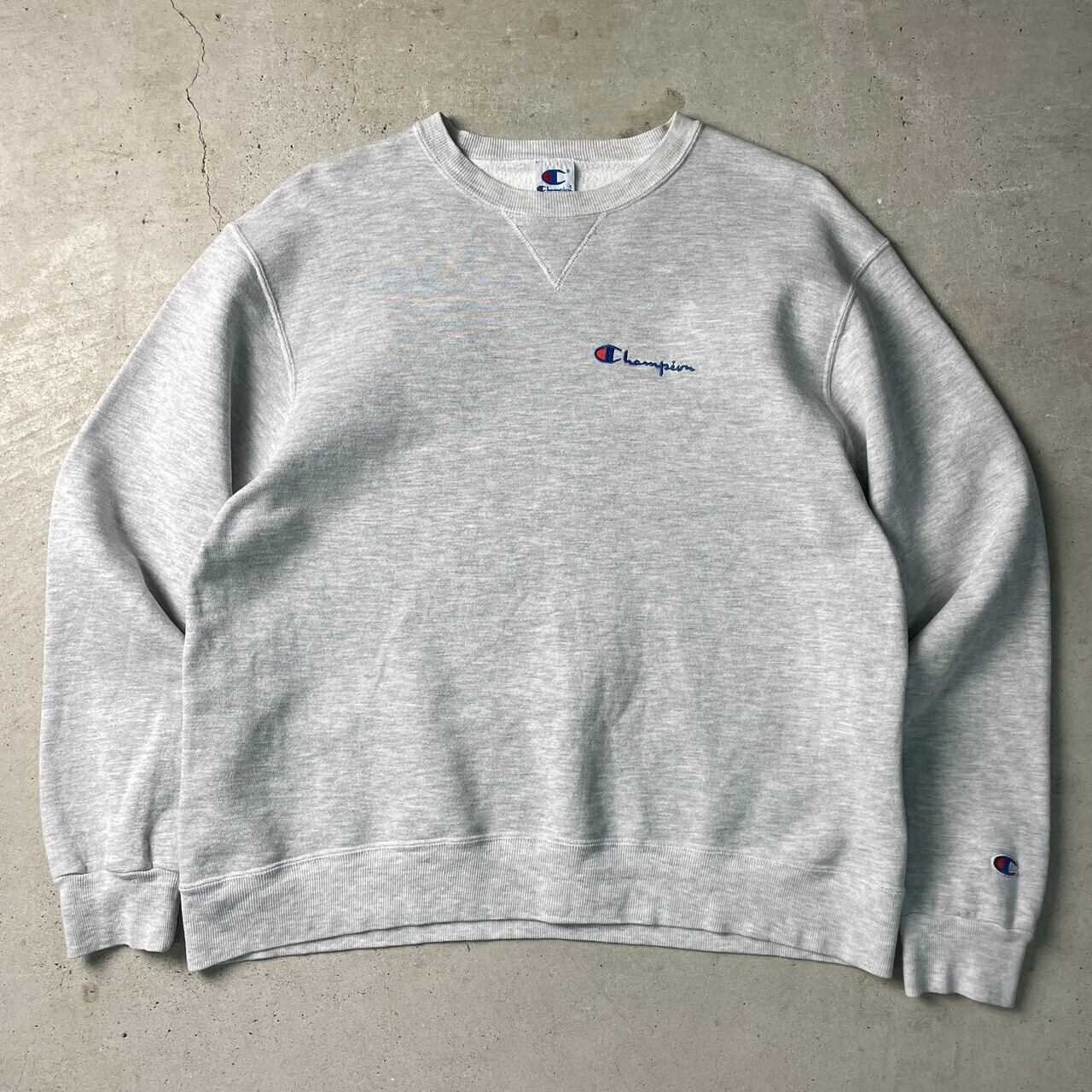 00年代 Champion チャンピオン スウェットシャツ ワンポイントロゴ刺繍