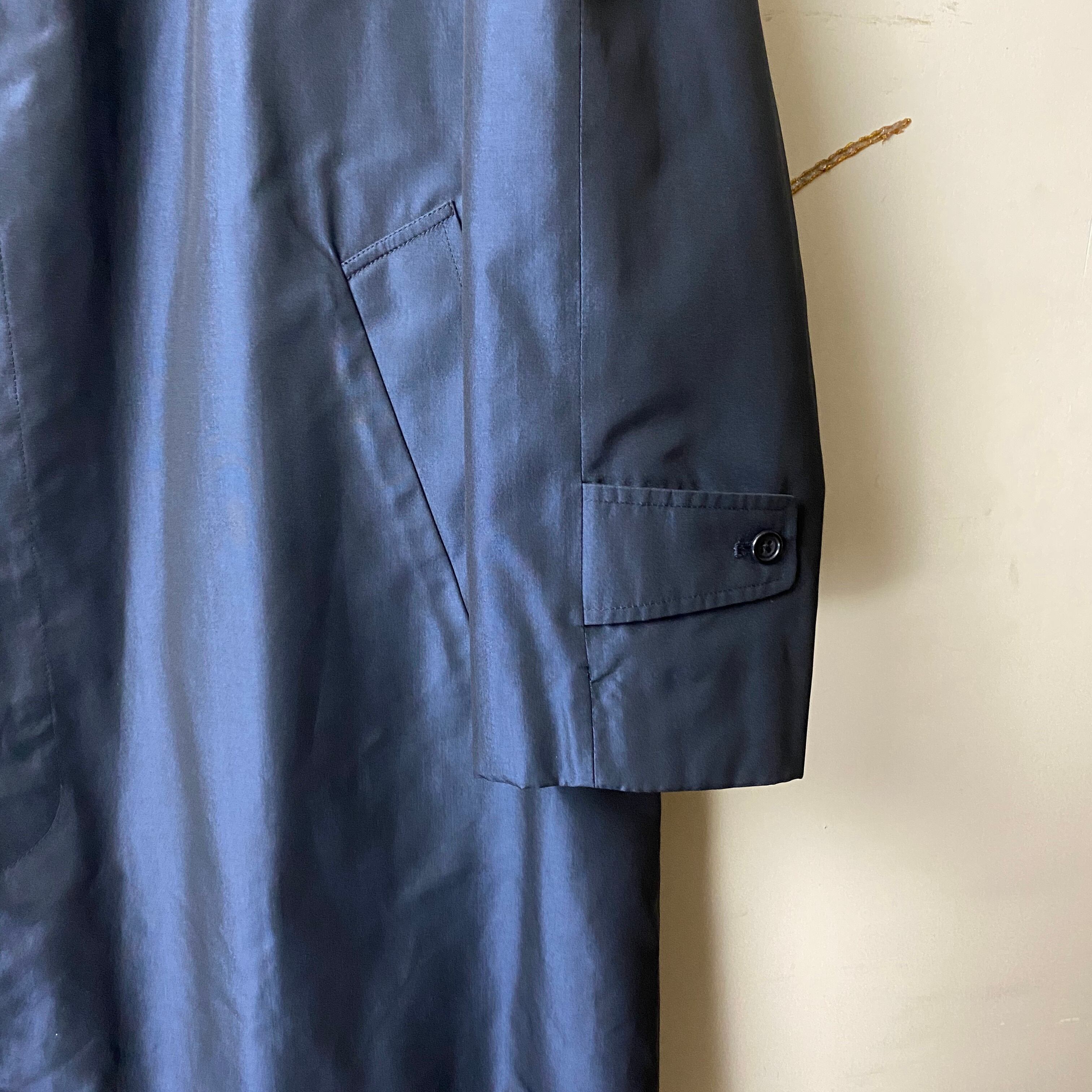 vintage AQUASCUTUM silk balmacaan coat “aqua5” | NOIR ONLINE