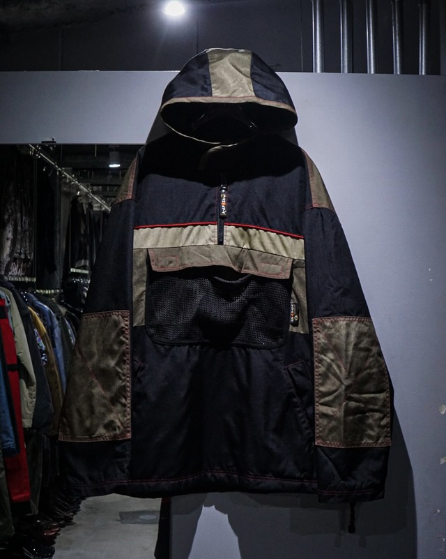 【add (C) vintage】“ENERGIE” Various Gimmick Loose Anorak Parka