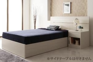 家族で寝られるホテル風モダンデザインベッド 国産ボンネルコイルマットレス付き セミダブル
