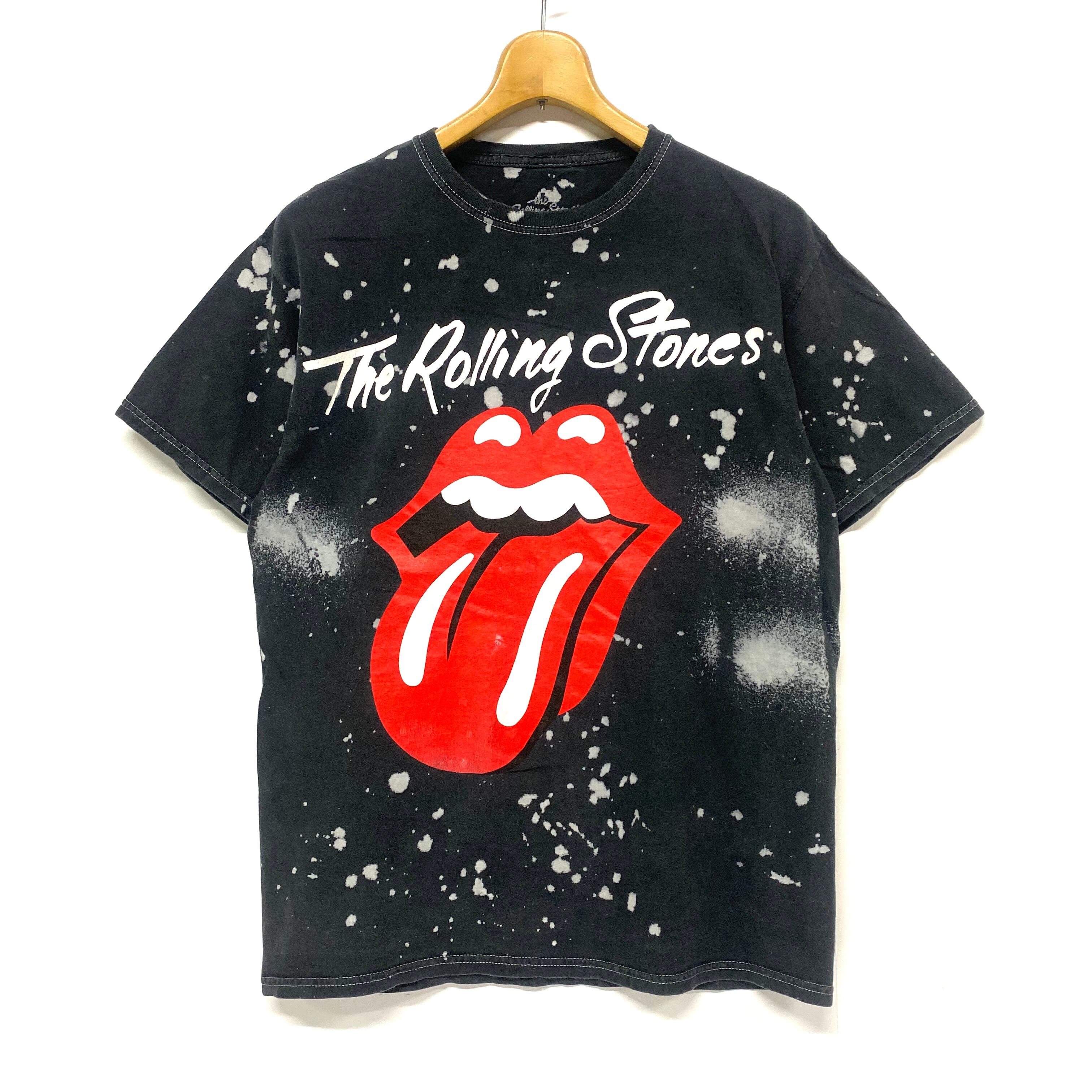 70s ROLLING STONES ツアー Tシャツ 黒 両面プリント パキ綿