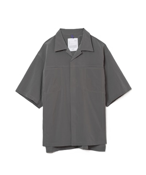 YDOT /  YU81702  AIR VENT OPEN COLLAR S/S SHIRT (STEEL GREY)