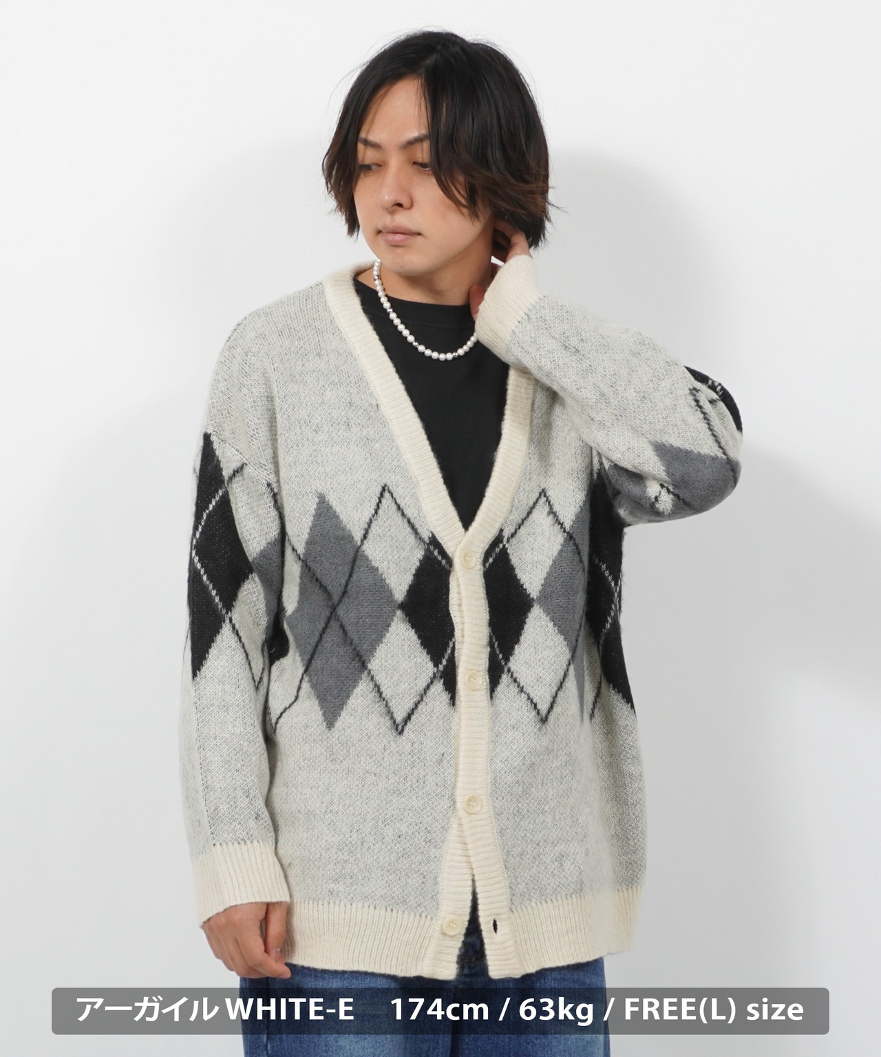 ＼SALE／◆WJQ モヘアタッチ ルーズカーデ◆jp-400821