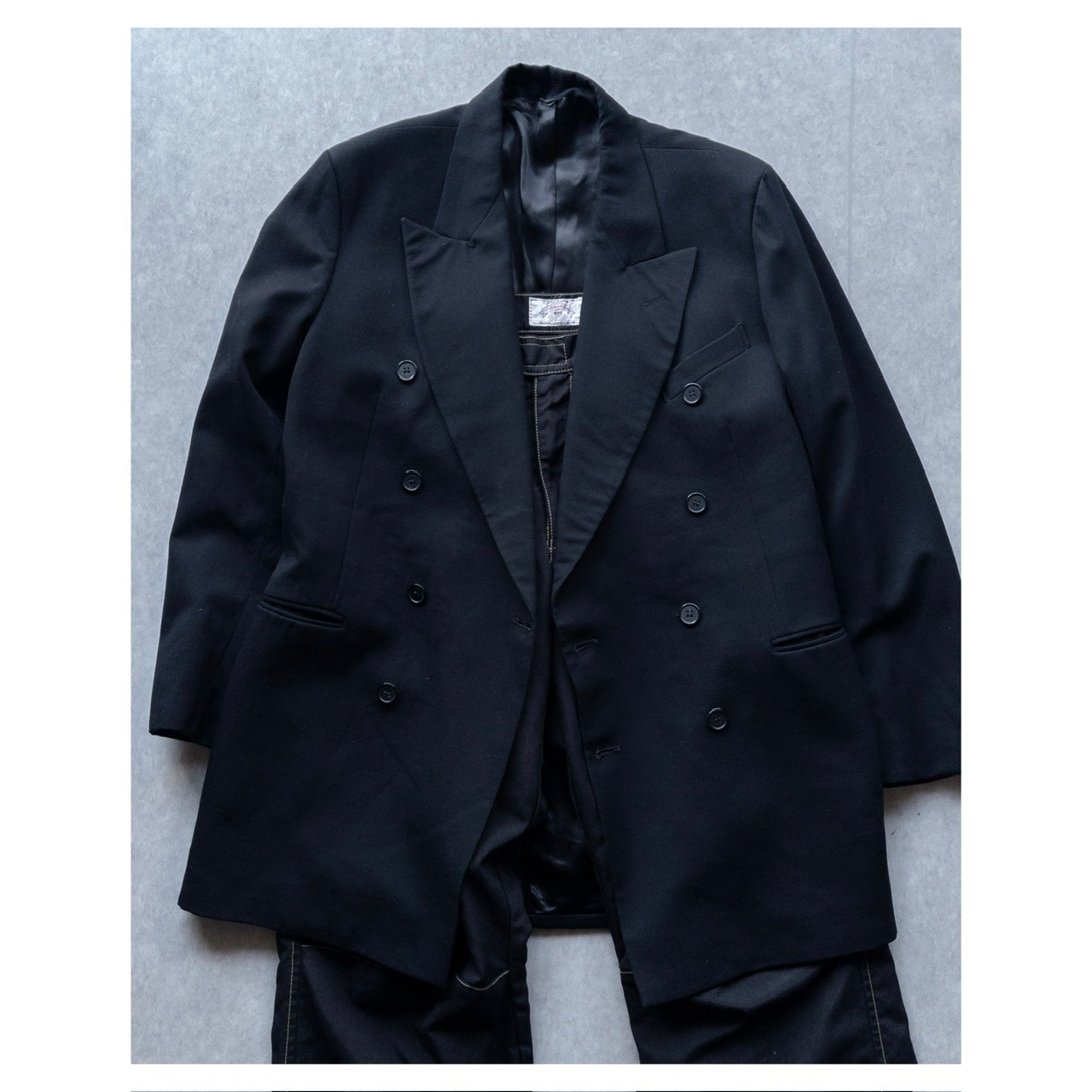 KATHARINE HAMNETT LONDON Wool Double Breasted Tailored Jacket