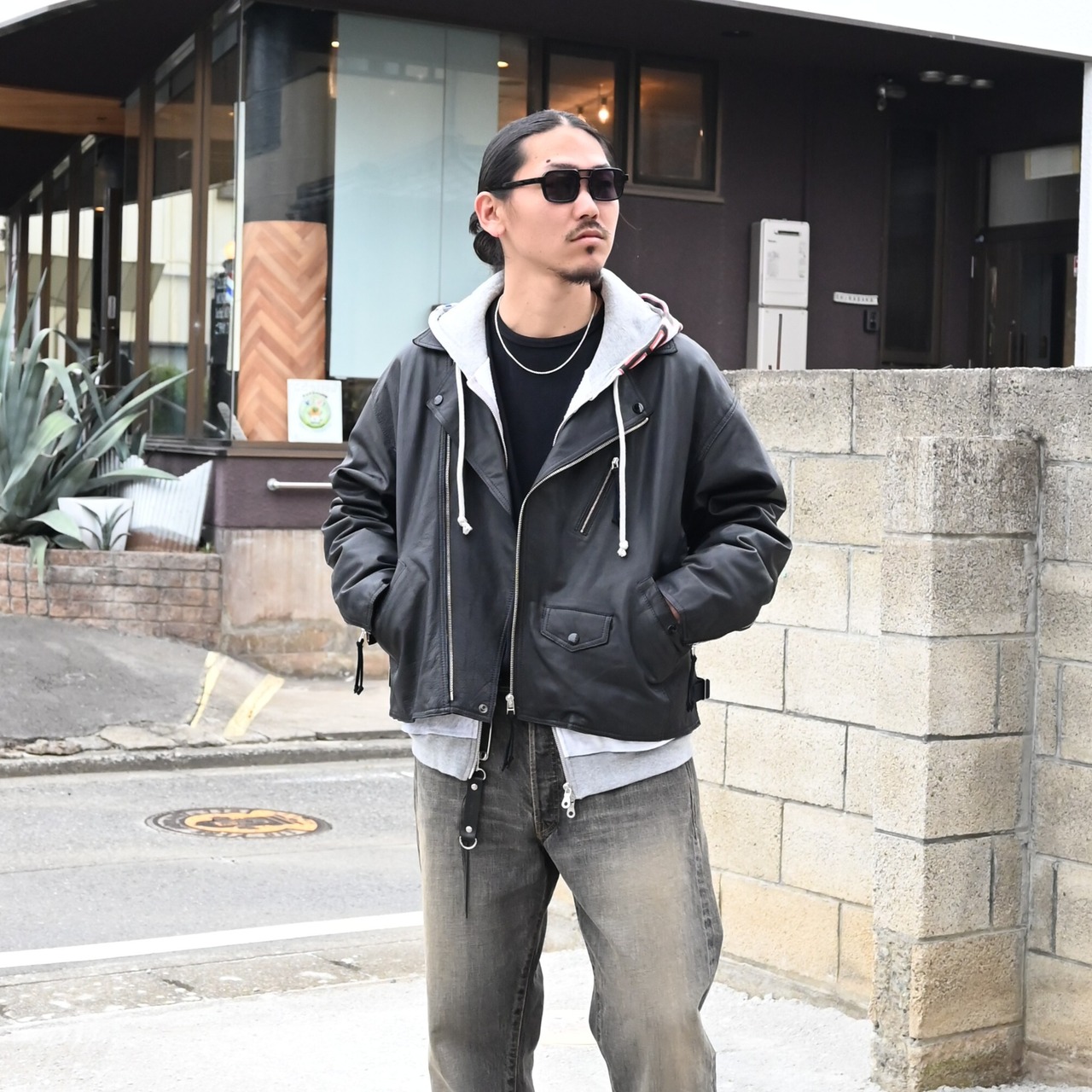 CCU(シーシーユー),sandwater(サンドウォーター)ダブルライダースジャケットstyle