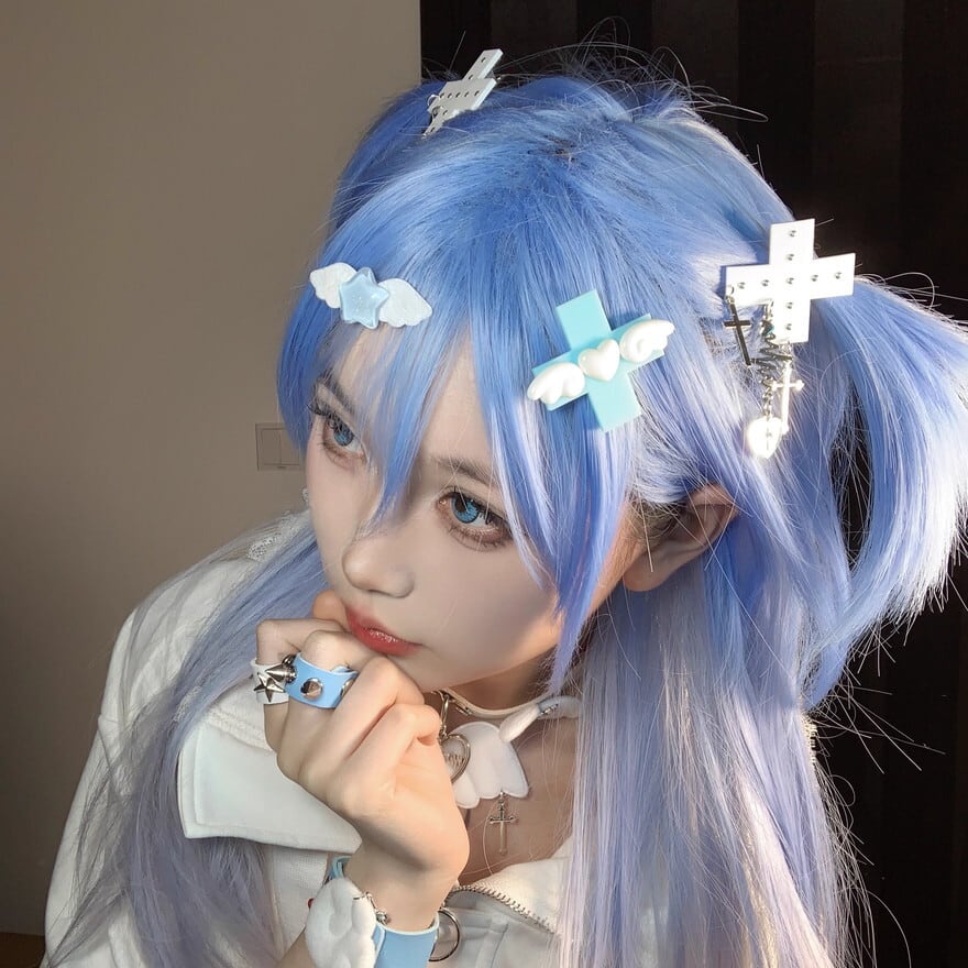 サブカル 服 地雷系 通販 ヘアピン クロス十字架パンク 闇かわいい バンギャ