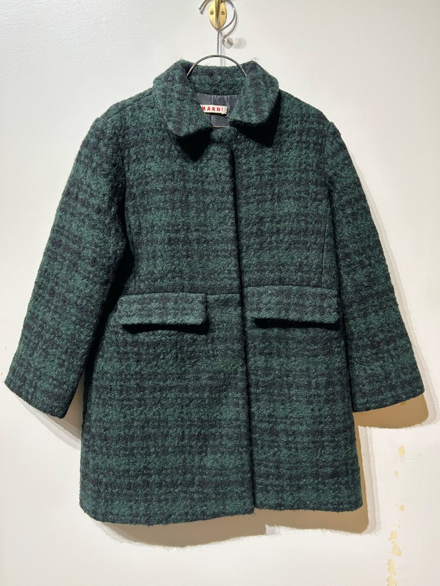 （KD638）100-120cm MARNI houndstooth tweed coat