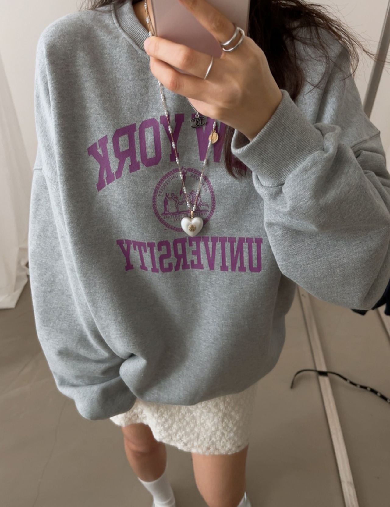 【新作5%OFF・3日間】University Sweat Tops_2colors