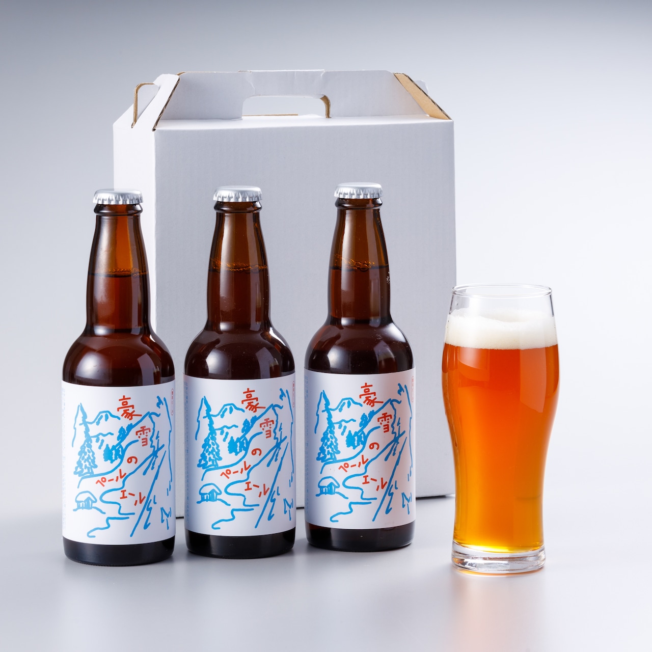 妻有ビール　豪雪のペールエールギフトセット＜3本セット＞/Tsumari Beer Gousetsu no Pale Ale Gift Set <3 Bottles