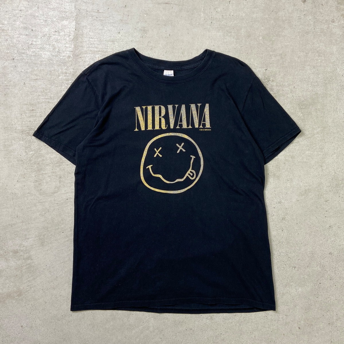 NIRVANA ニルヴァーナ スマイル バンドTシャツ バンT メンズL 古着 