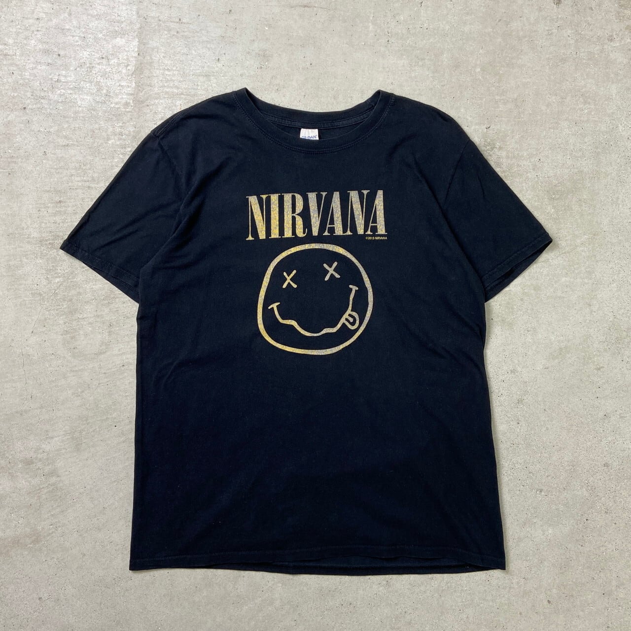 NIRVANA ニルヴァーナ スマイル バンドTシャツ バンT メンズL 古着 
