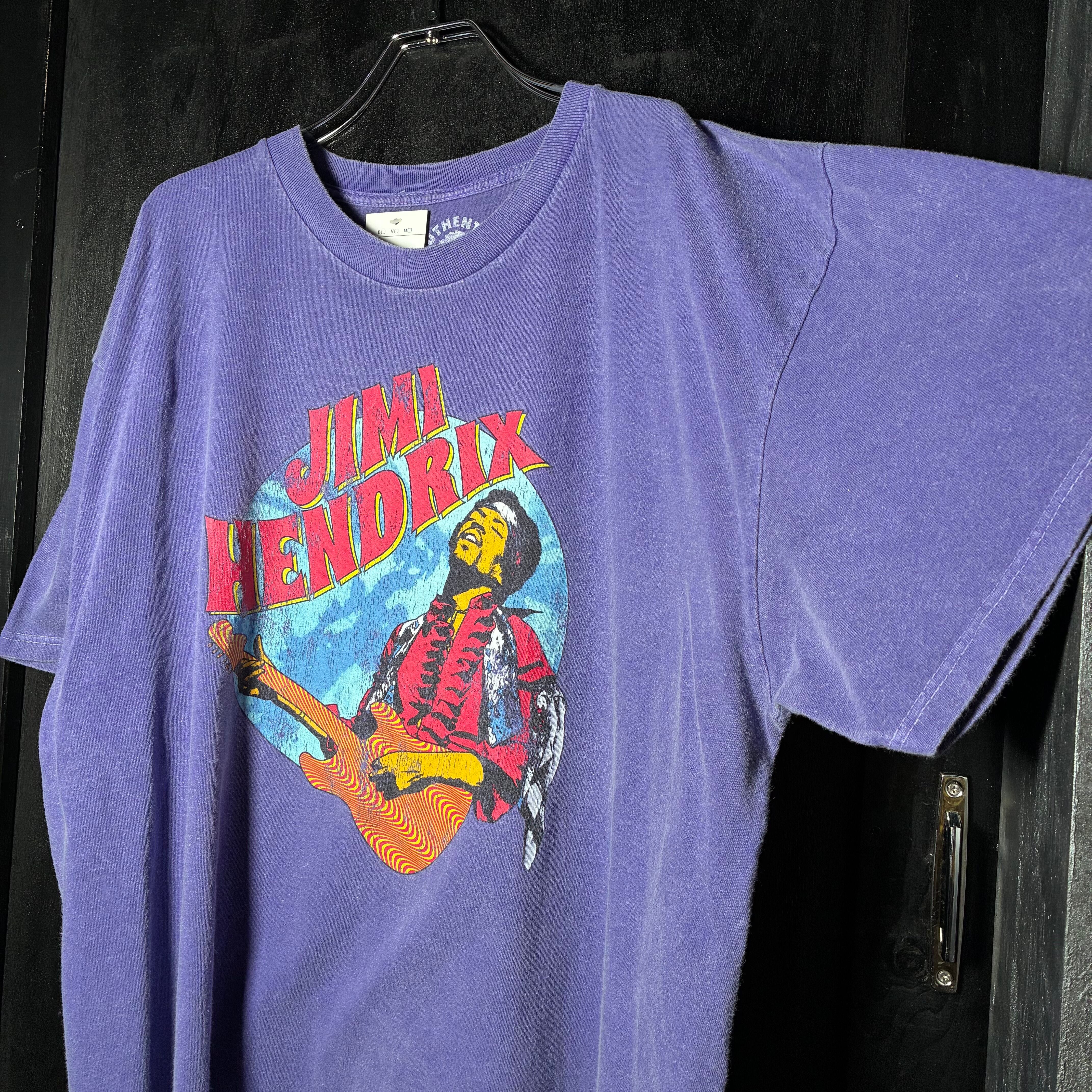 JIMI HENDRIX ロックTシャツ ジミヘン ミュージックTシャツ 紫XL