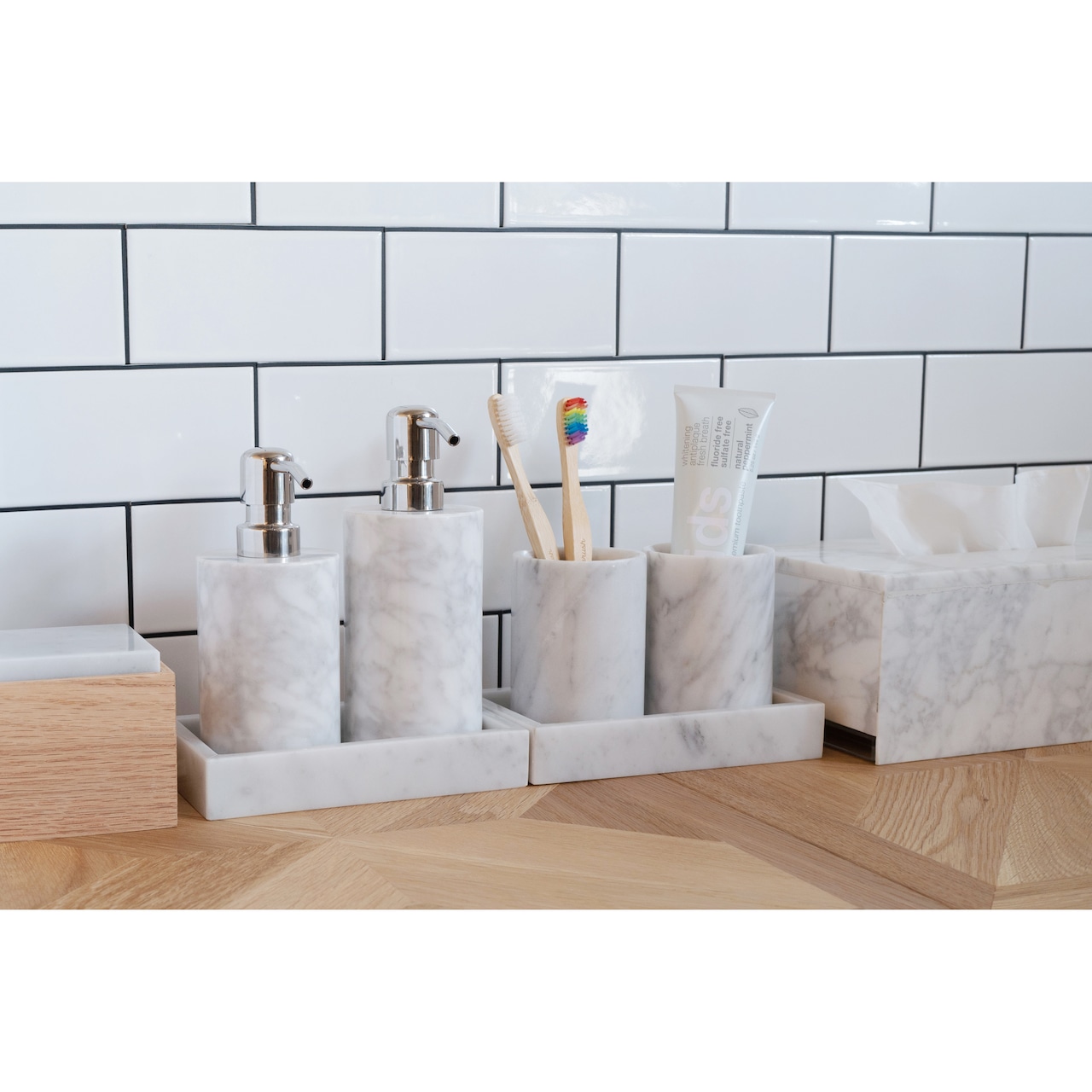 MARBLE TISSUE BOX - Emperador Dark|大理石ティッシュケース
