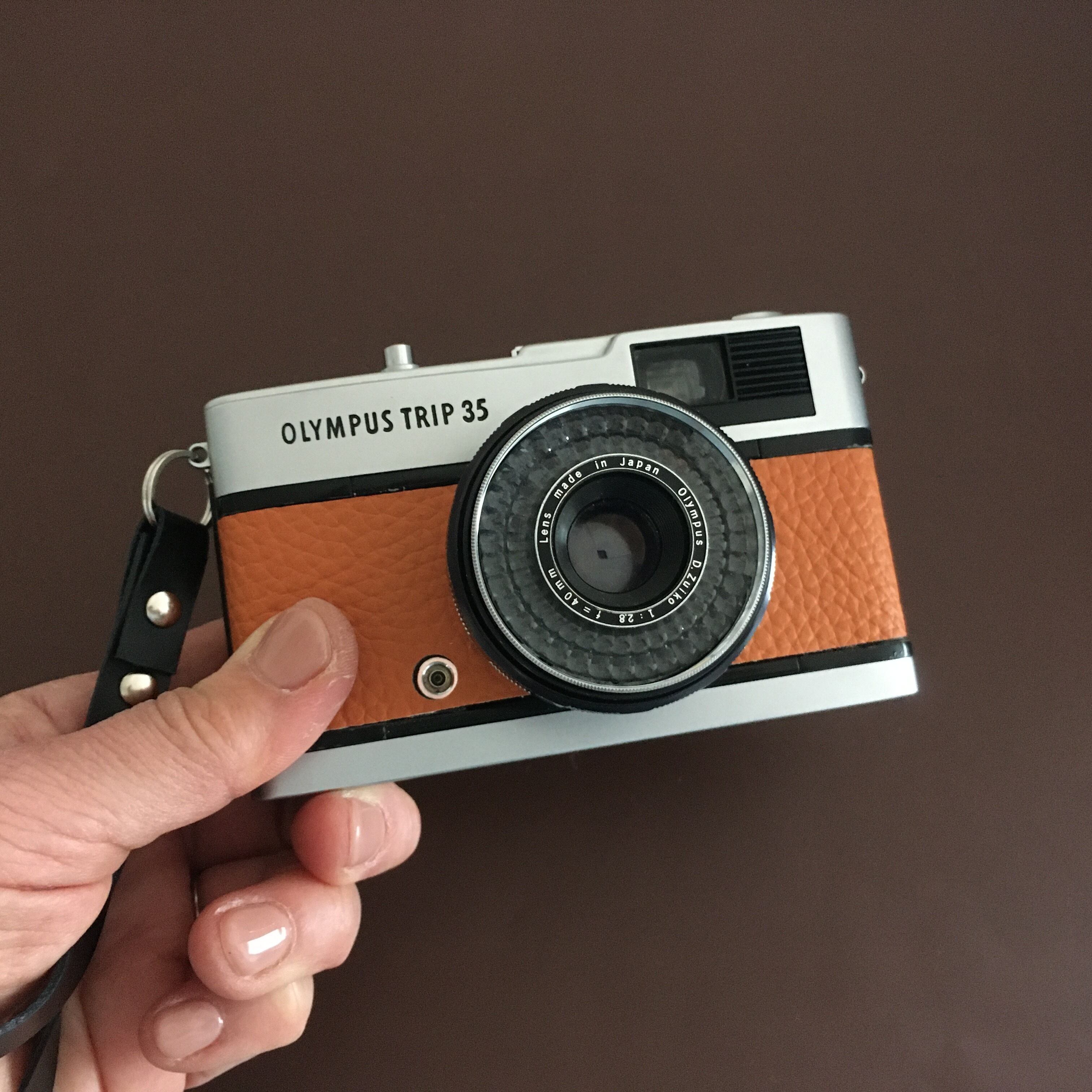 OLYMPUS - オリンパス TRIP35 完動品 動作確認 30日間保証 本革オレンジ オリンパス TRIP35 完動品 動作確認 30日間保証 本革オレンジ🍊