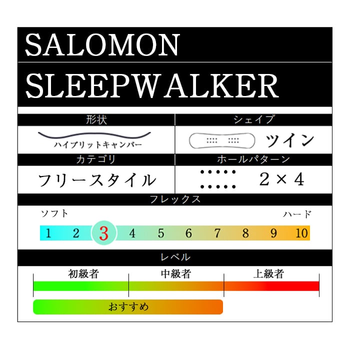 Salomon 『 SLEEPWALKER 』 24-25 サロモン スリープウォーカー Salomon 『 SLEEPWALKER 』 24-25 サロモン スリープウォーカー