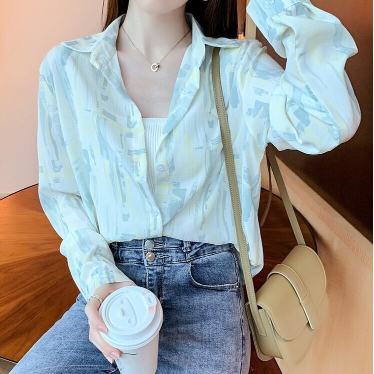 トップス レディース 2色 シャツ ブラウス 袖あり 長袖 かわいい 大人可愛い きれいめ カジュアル 上品 エレガント 清楚 フェミニン おしゃれ お洒落 綺麗 ストリート おとな ナチュラル こなれ感 リラックス レトロ ロマンチック 抜け感 爽やか 主役級 存在感 オフィス OL 通勤 学生 通学 デート お出かけ リゾート 旅行 海 S M L XL ブルー 青 イエロー 黄色 春 夏 20代 30代 40代 50代 韓国 韓国系 着回し 普段使い 重ね着 体型カバー トレンド 送料無料