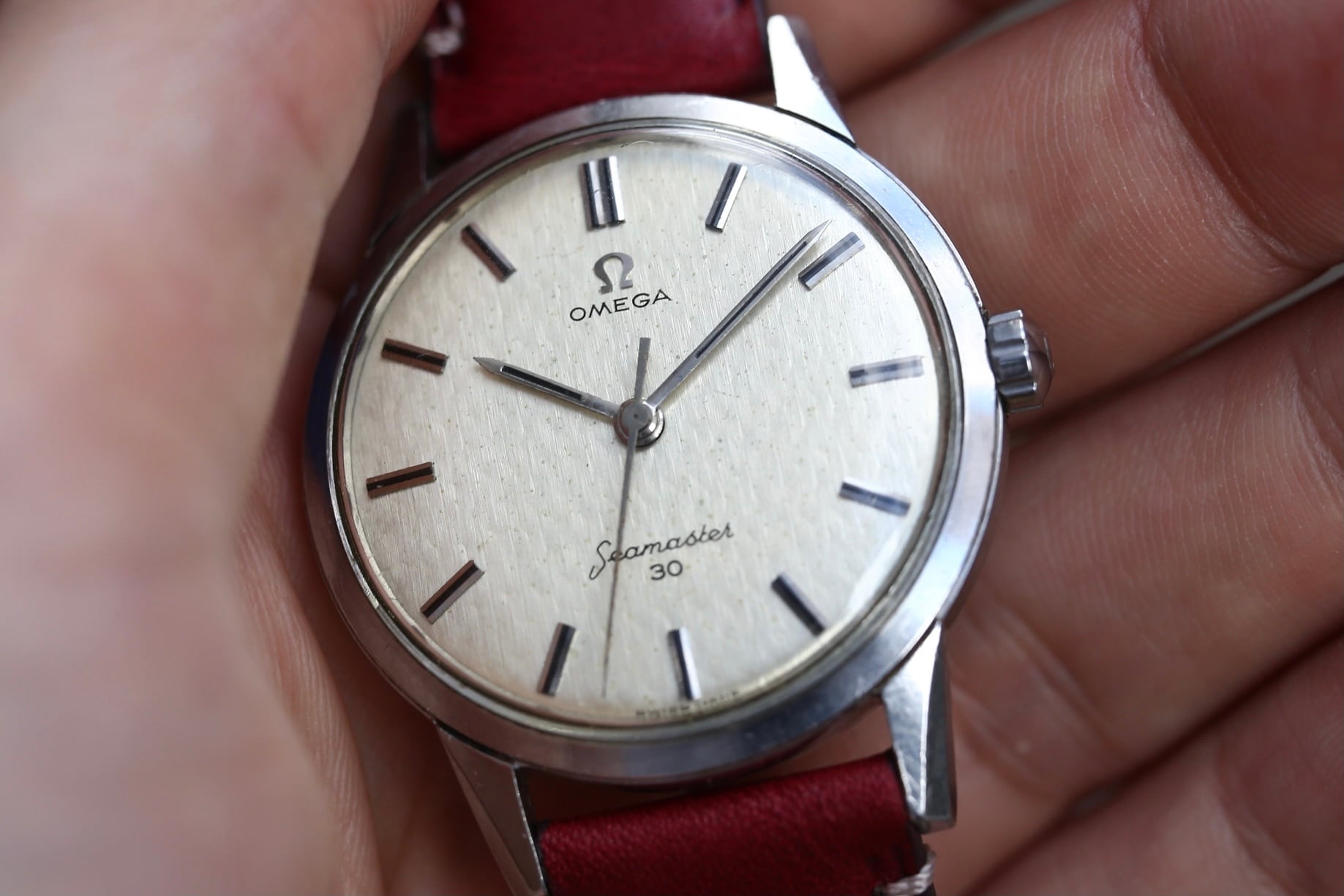 【OMEGA】 1962 オメガ シーマスター 30 エイジングユニークダイヤル ”下がりS” ノンデイト 手巻き / Vintagewatch /  Seamaster / Cal.286 | アンティーク・ビンテージ時計修理・販売 WhiteKings(ホワイトキングス)