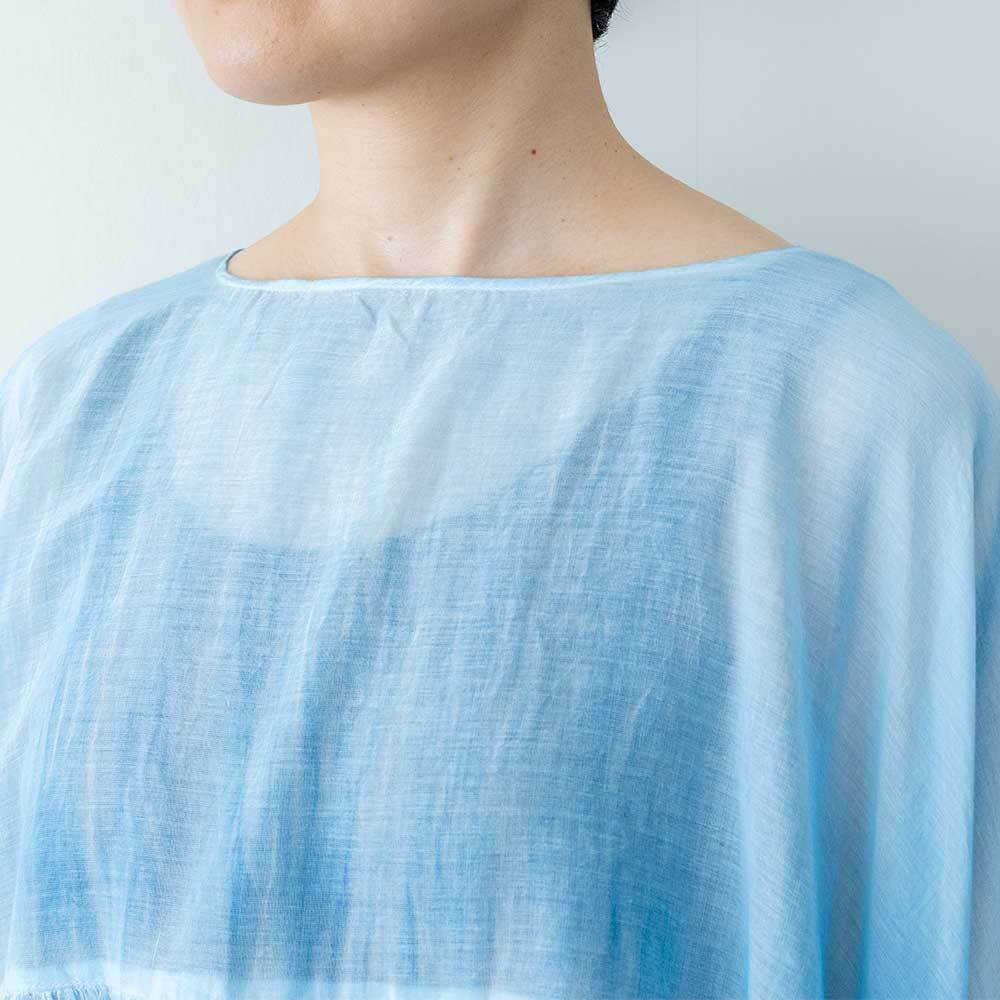 mizuiro ind ピグメントダイギャザーブラウス | LASQ store | ラスク