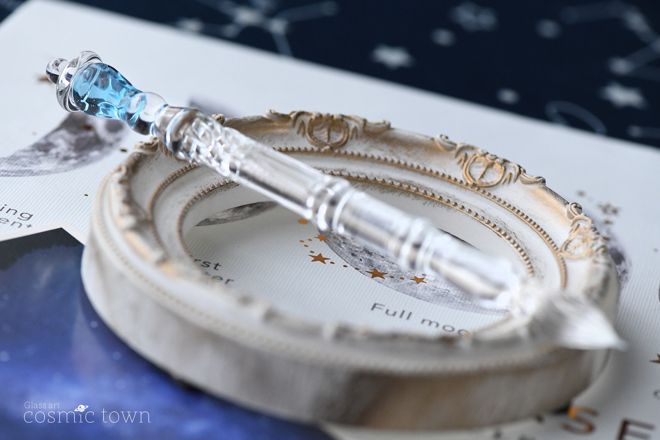 クリア】街灯ガラスペン / ボロシリケイト【cosmic town】1117-2