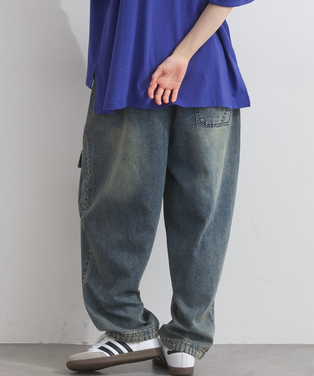 D262153 刺繍デザインデニムパンツ / Embroidered Design Denim Pants
