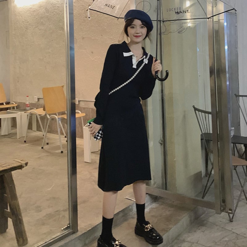 ワンピース レディース 長袖 チュールスカート おしゃれ モード系