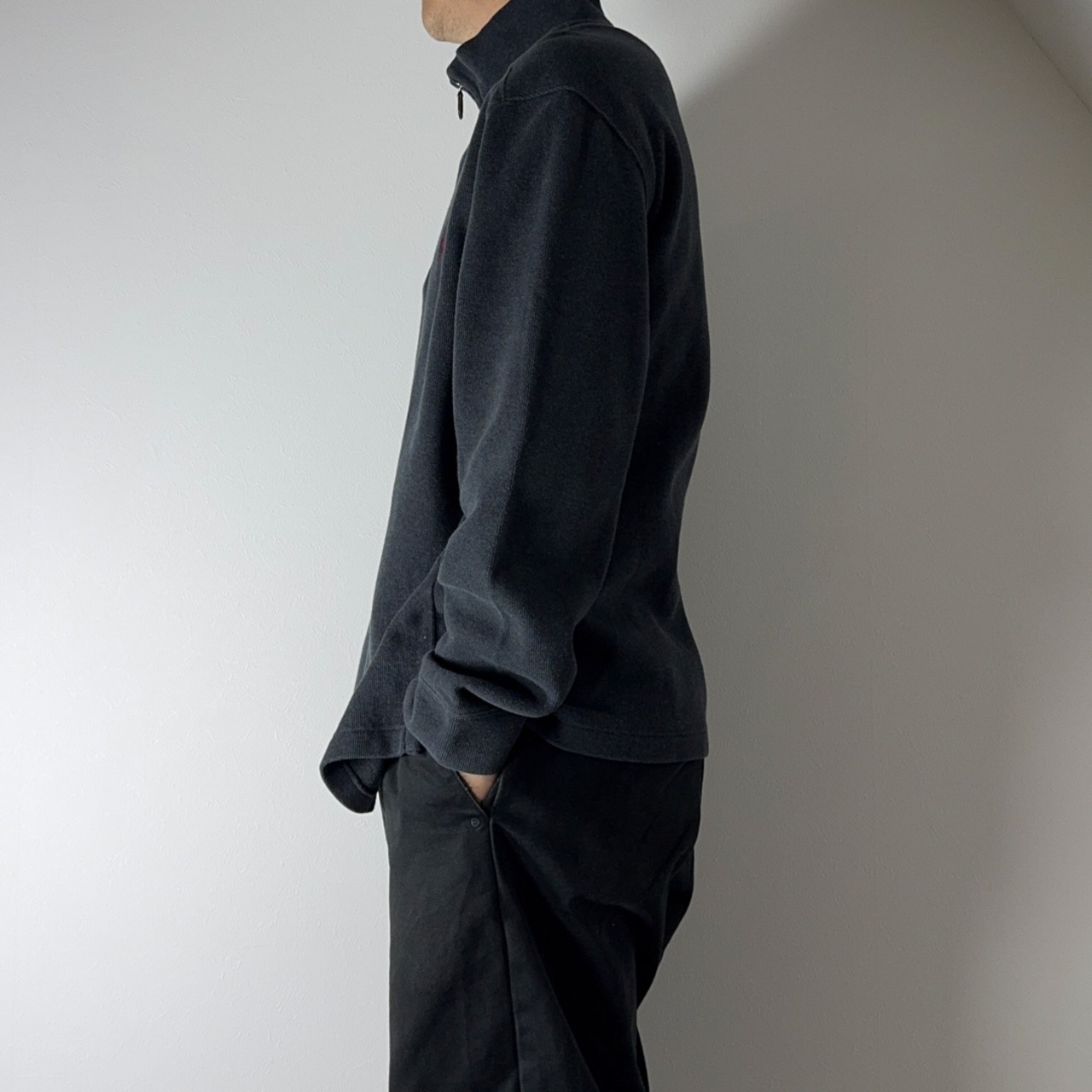 90s Polo by Ralph Lauren Half-zip cotton sweater XL 古着 - 14