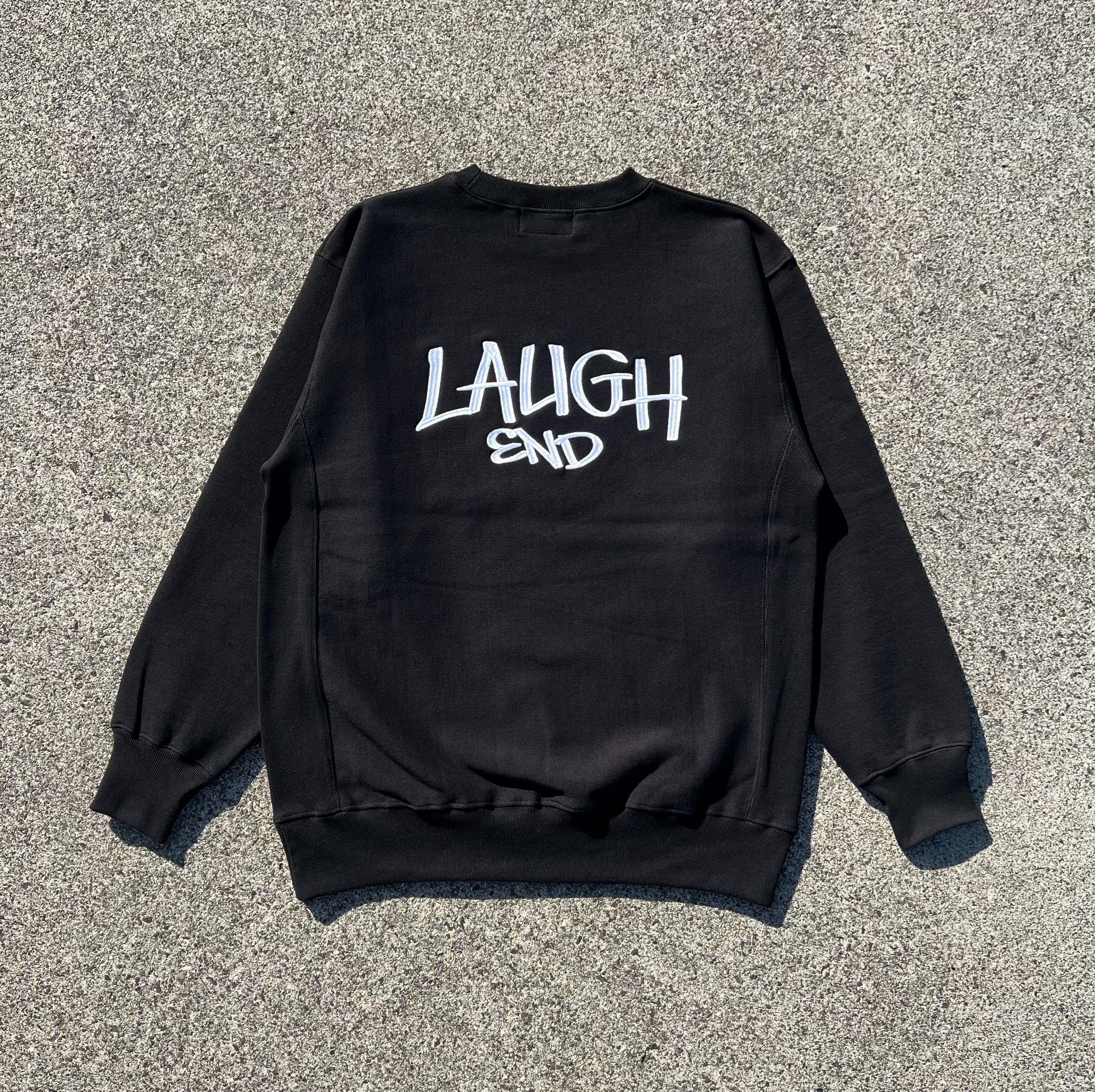 LAUGHEND half zip sweat (navy) | LAUGHEND