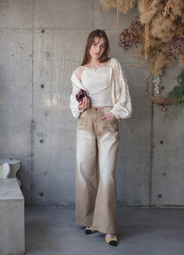 ( select）ブラウンウォッシュデニム