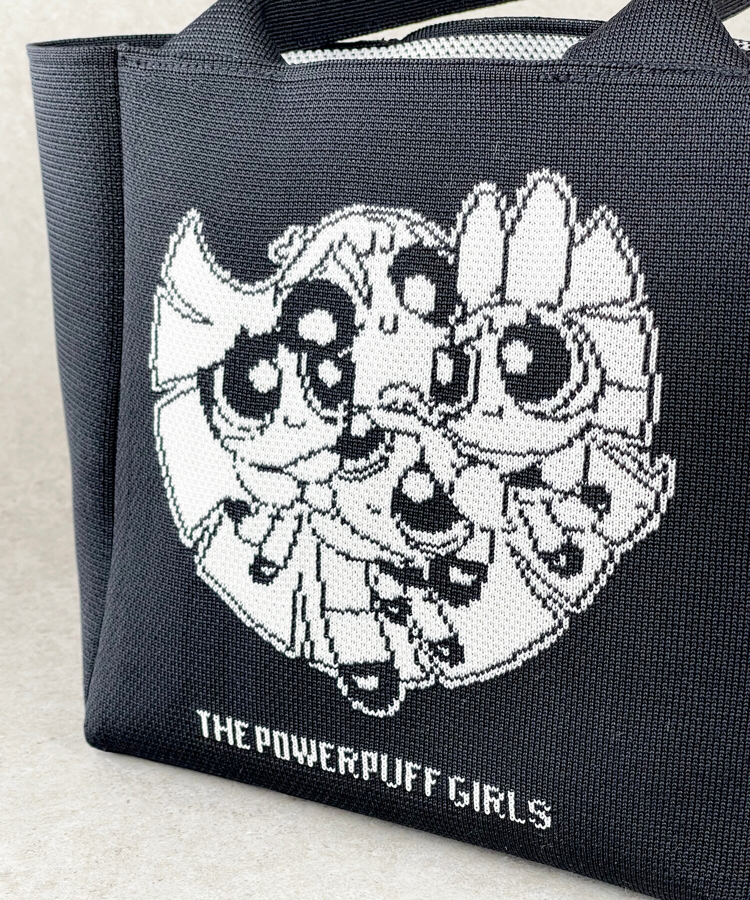 F251037_The Powerpuff Girls×Flapper モノクロニットトート | Flapper