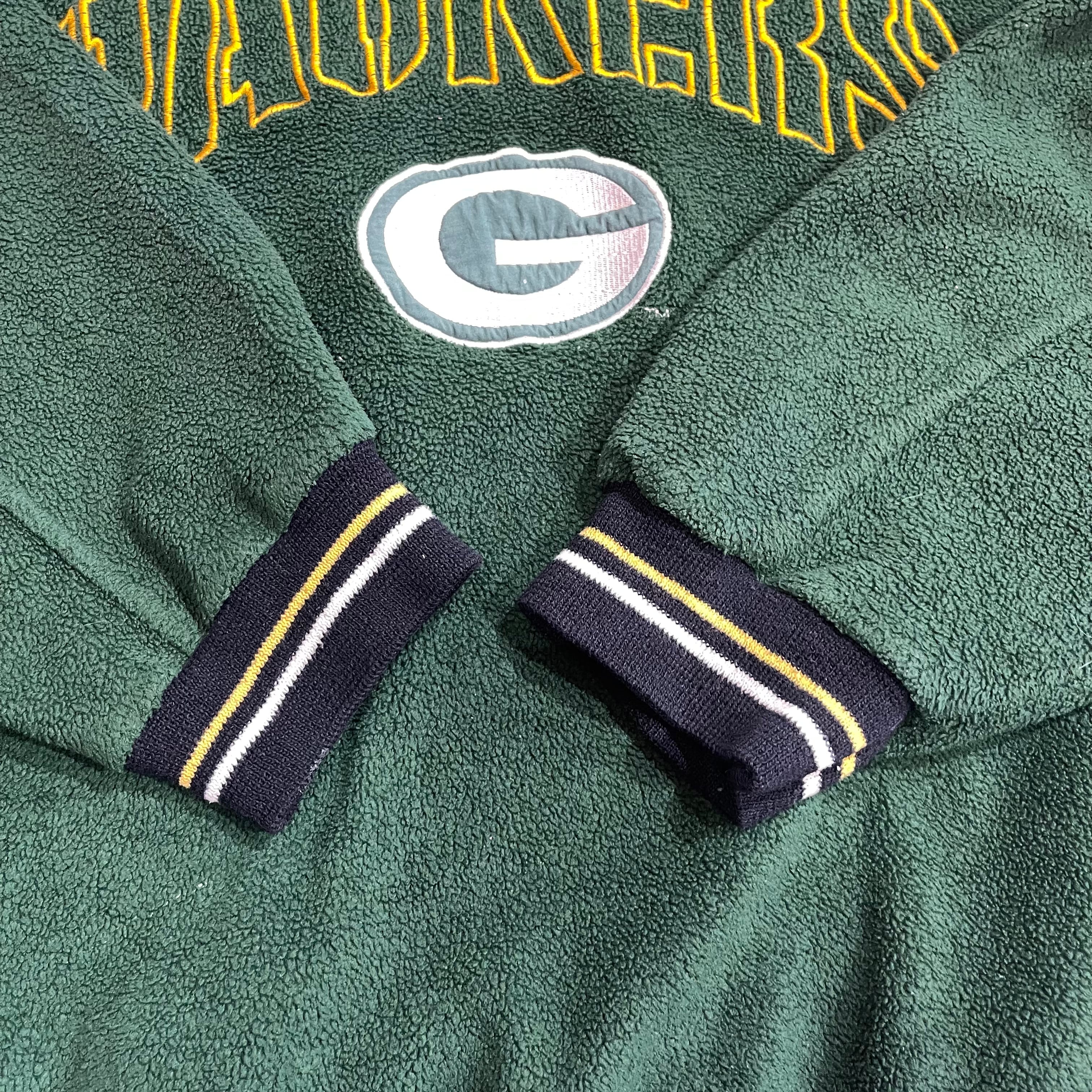 size:XXL【 PACKERS 】パッカーズ フリースジャケット フリース ハーフ