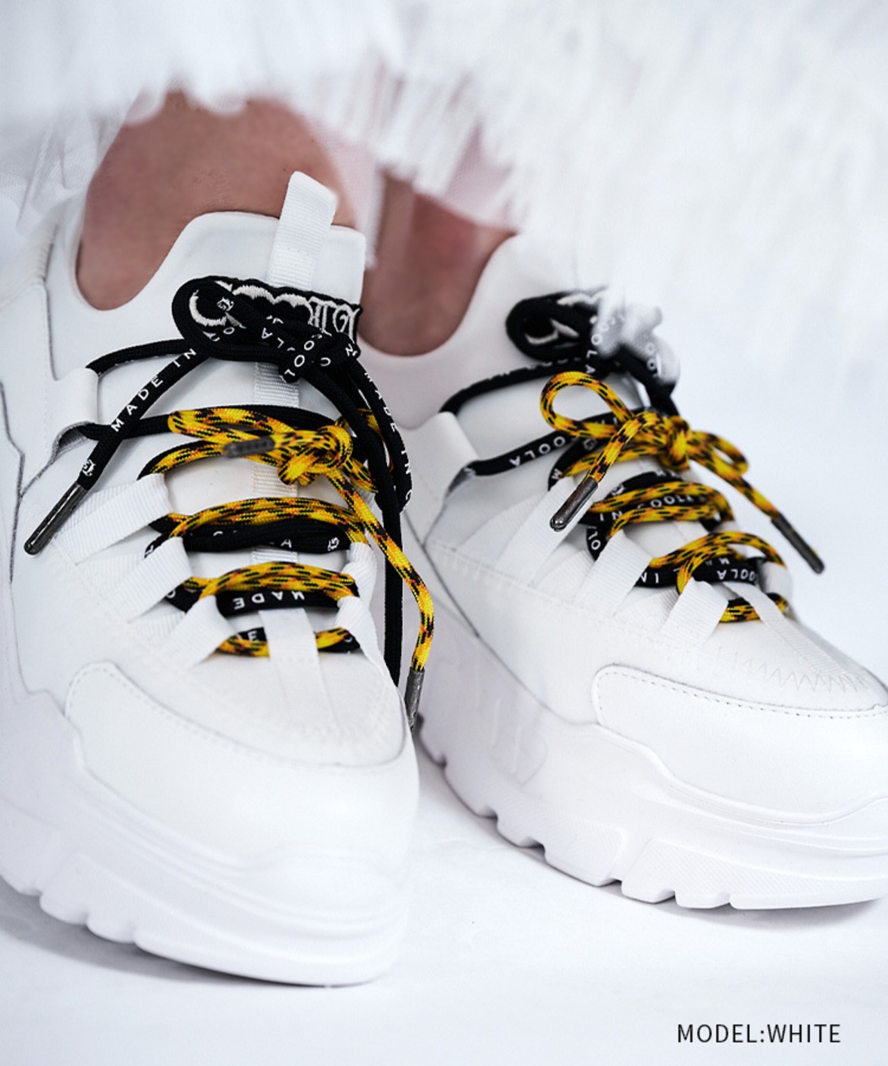 COOLAダブルスピンドルスニーカー (WHITE) CQ-47516