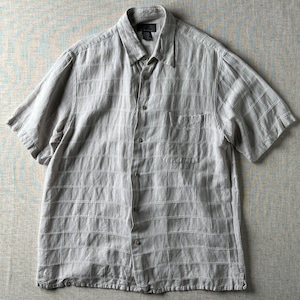 00's ,J. Ferrar Linen Rayon Shirt,Unisex L