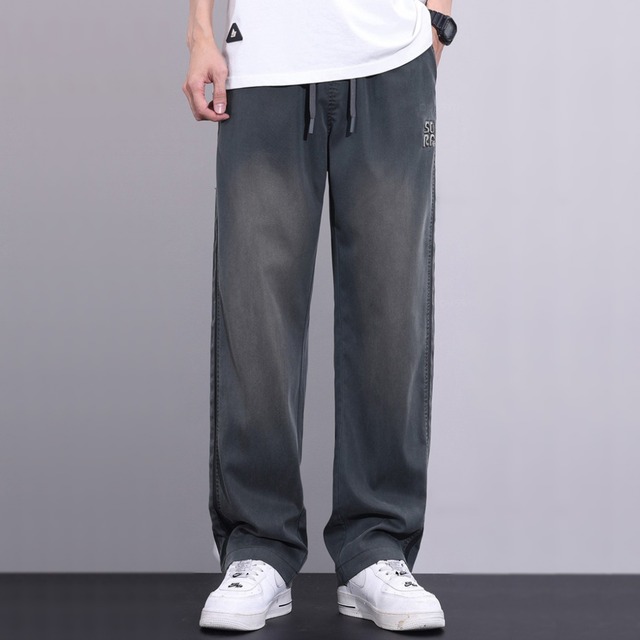 【M-5XL】Lyocell Wide Leg Pants / リヨセル ワイドレッグ パンツ