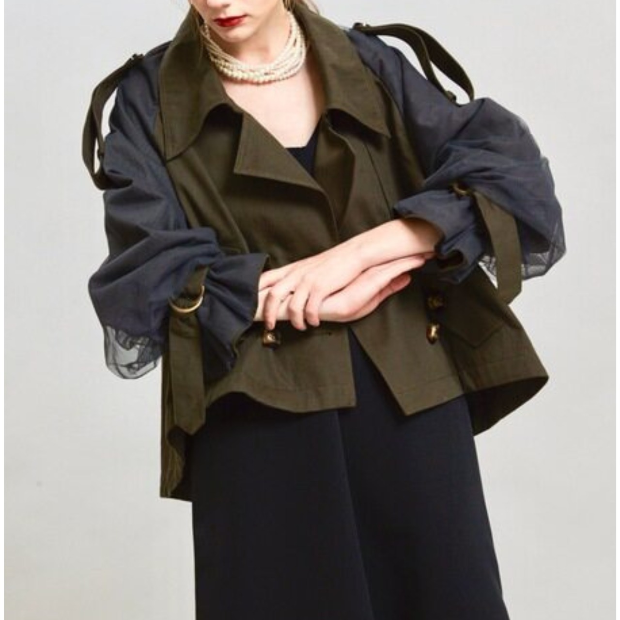 シアーショート丈ライトジャケット　全5色　 00071