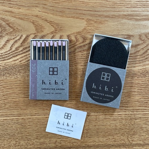 hibi 10MINUTES AROMA  004 イランイラン　レギュラーボックス 8本入り／専用マット付き