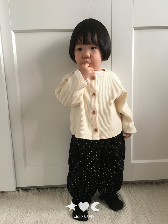 《予約》送料無料【lalaland】bebe ) Dot Sausage Pants