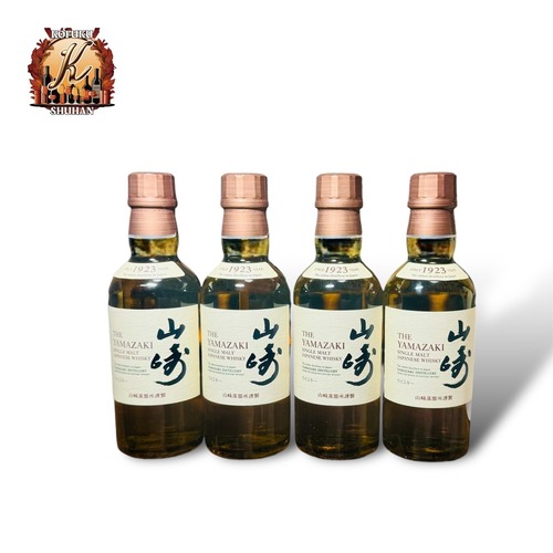 サントリーシングルモルトウイスキー 山崎  化粧箱なし 180ml 4本セット【東京都限定発送】