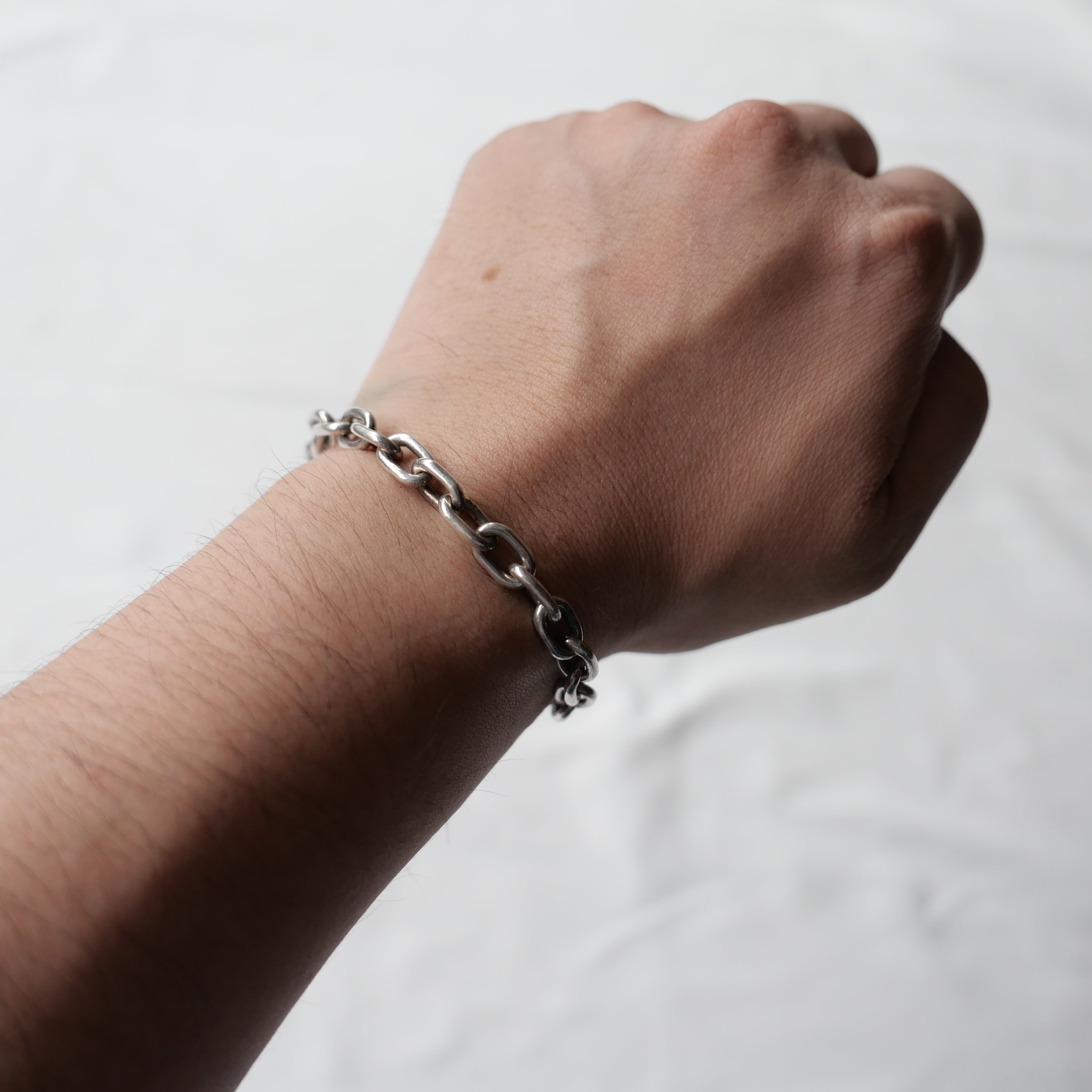 80s MEXICO VINTAGE SILVER925 CHAIN BRACELET | safarionline