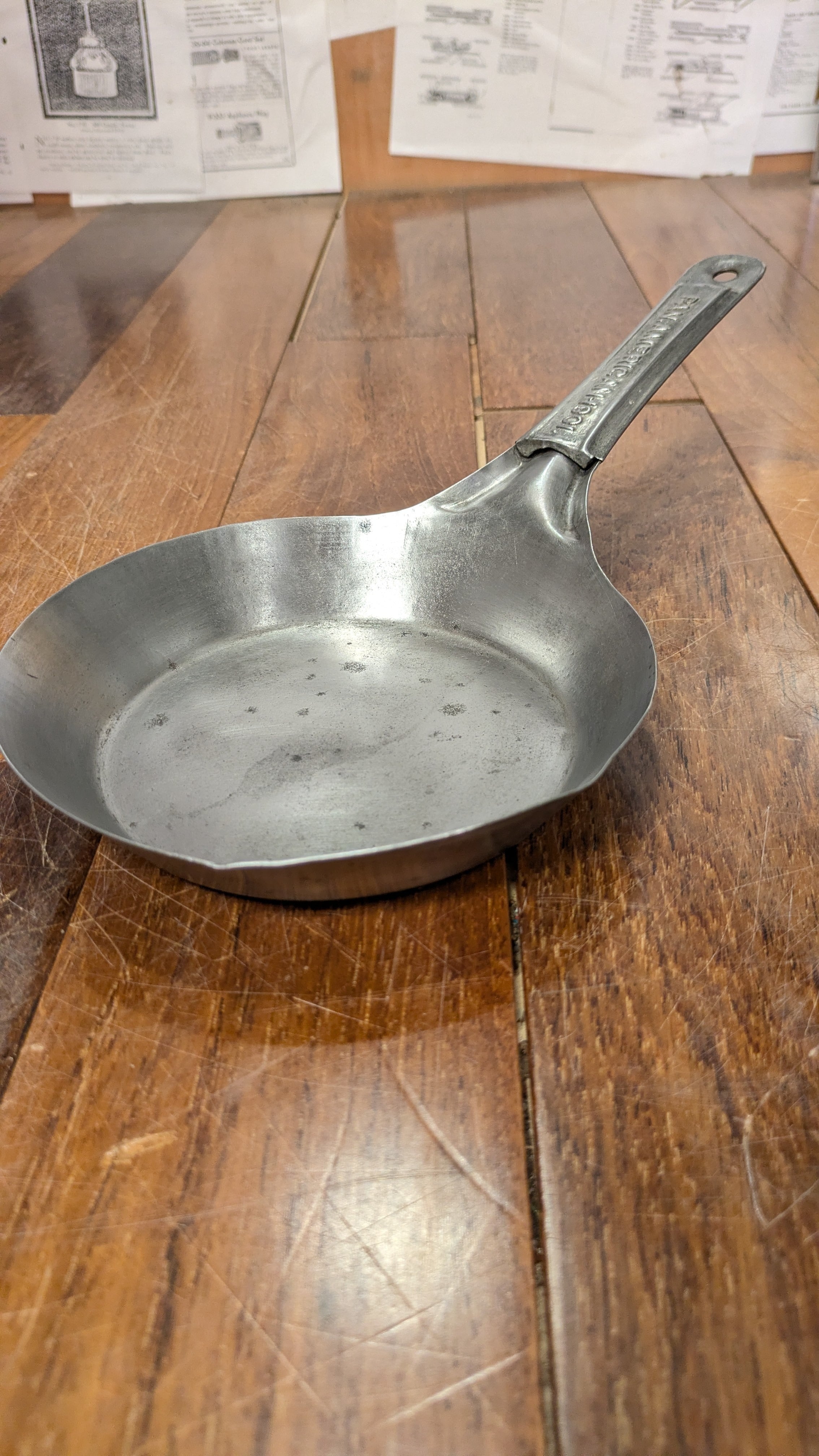 Vintage PAN AMERICAN 1901 Cowboy Fryingpan IronPan mini Antique