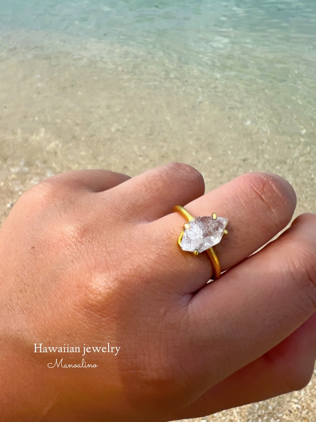 Herkimer diamond ring(ハーキーマーダイヤモンドリング、指輪)