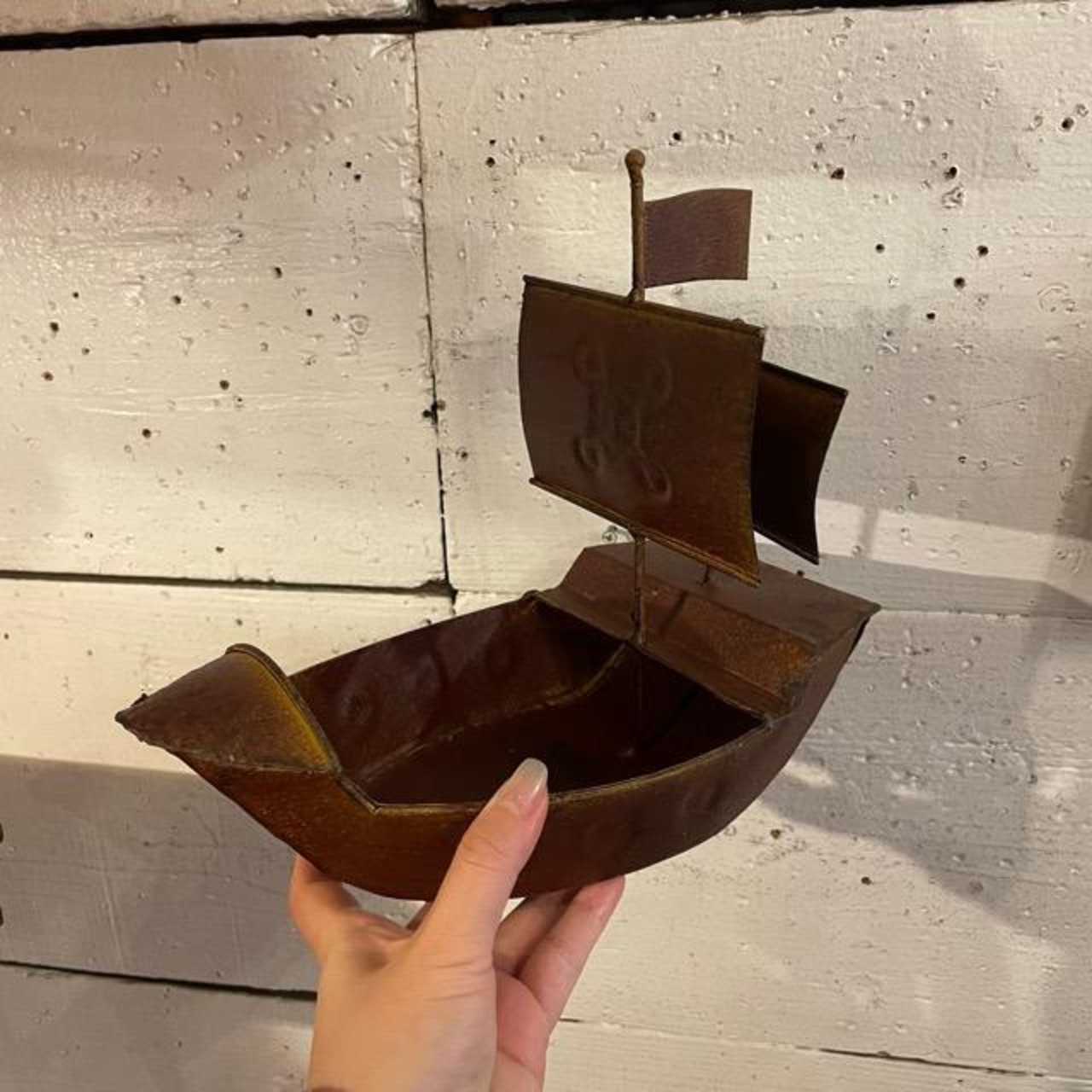 メタルボートプランター 銅 プランター ボート