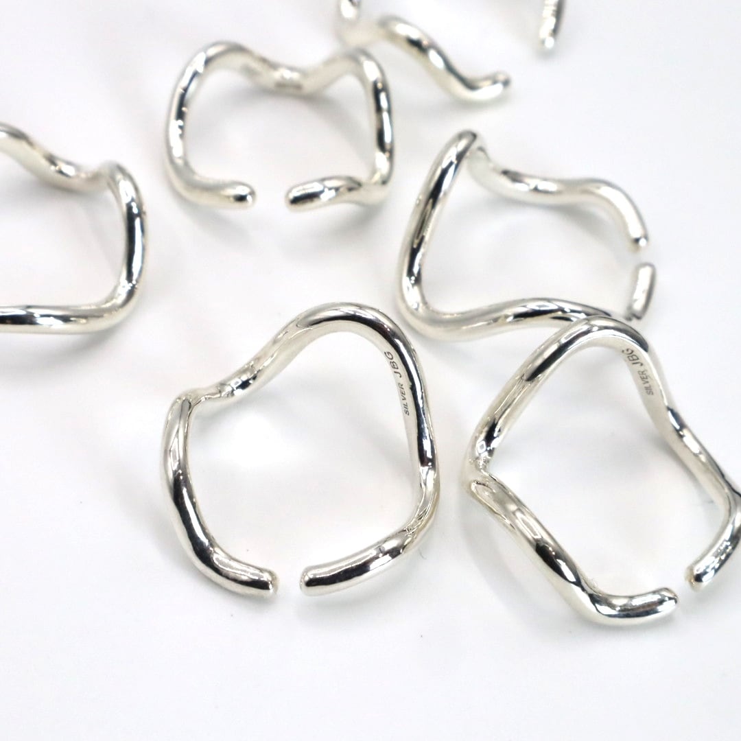 WIRE ART WAVE RING 【R X 116】スターリングシルバーリング