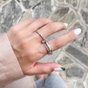 silver925 3way ring R095