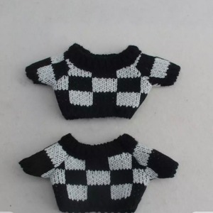 『ニットセーター』』ちびぬい　ぬい服　15㎝　20㎝ドール　人形　オタ活　アイドル　KPOP　小物　アクセサリー　韓国　グッズ  テテ　テヒョン　韓流　INI　IVE　JO1 ネックレス　靴　ブーツ　ぬいぐるみ  ジョンハン ボトムス　パンツ