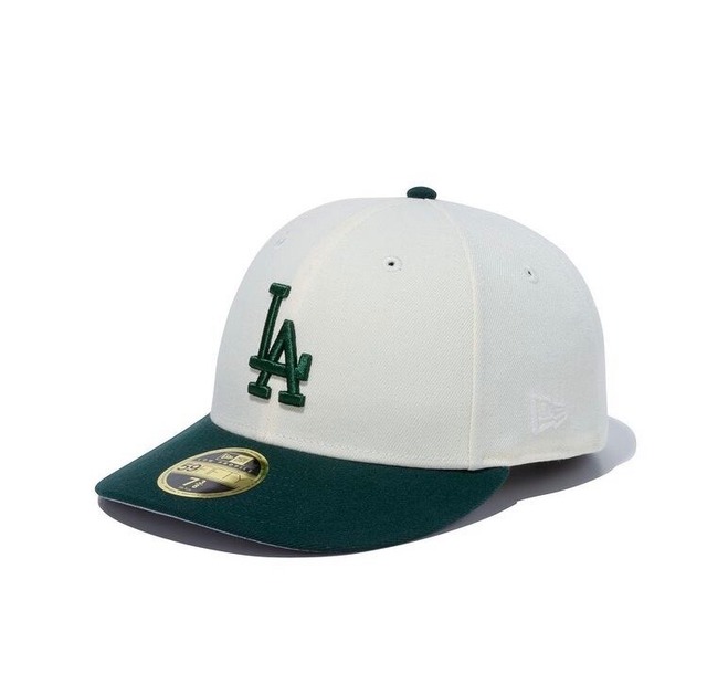 Briwn Exclusive】LP 59FIFTY Los Angeles Dodgers Chrom White / Forest Green |  briwn