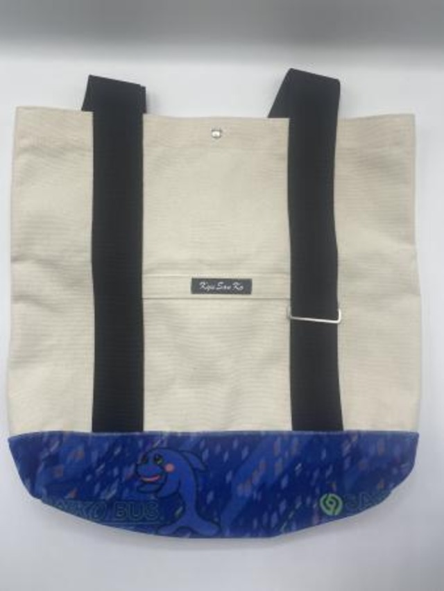 KyuSanKo　キャンバス トートバック（ブルーイルカ）