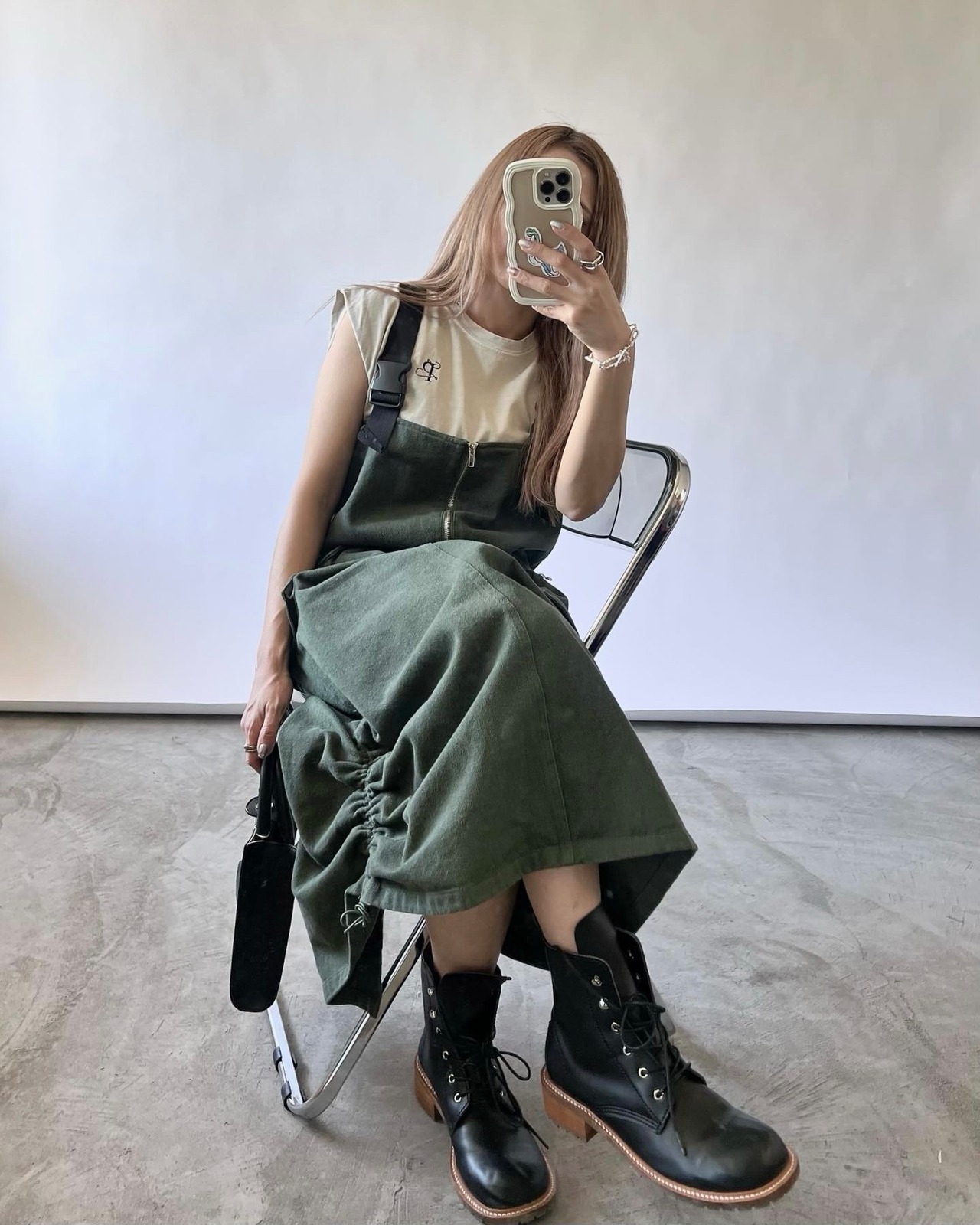 Military drost soft denim OP／khaki