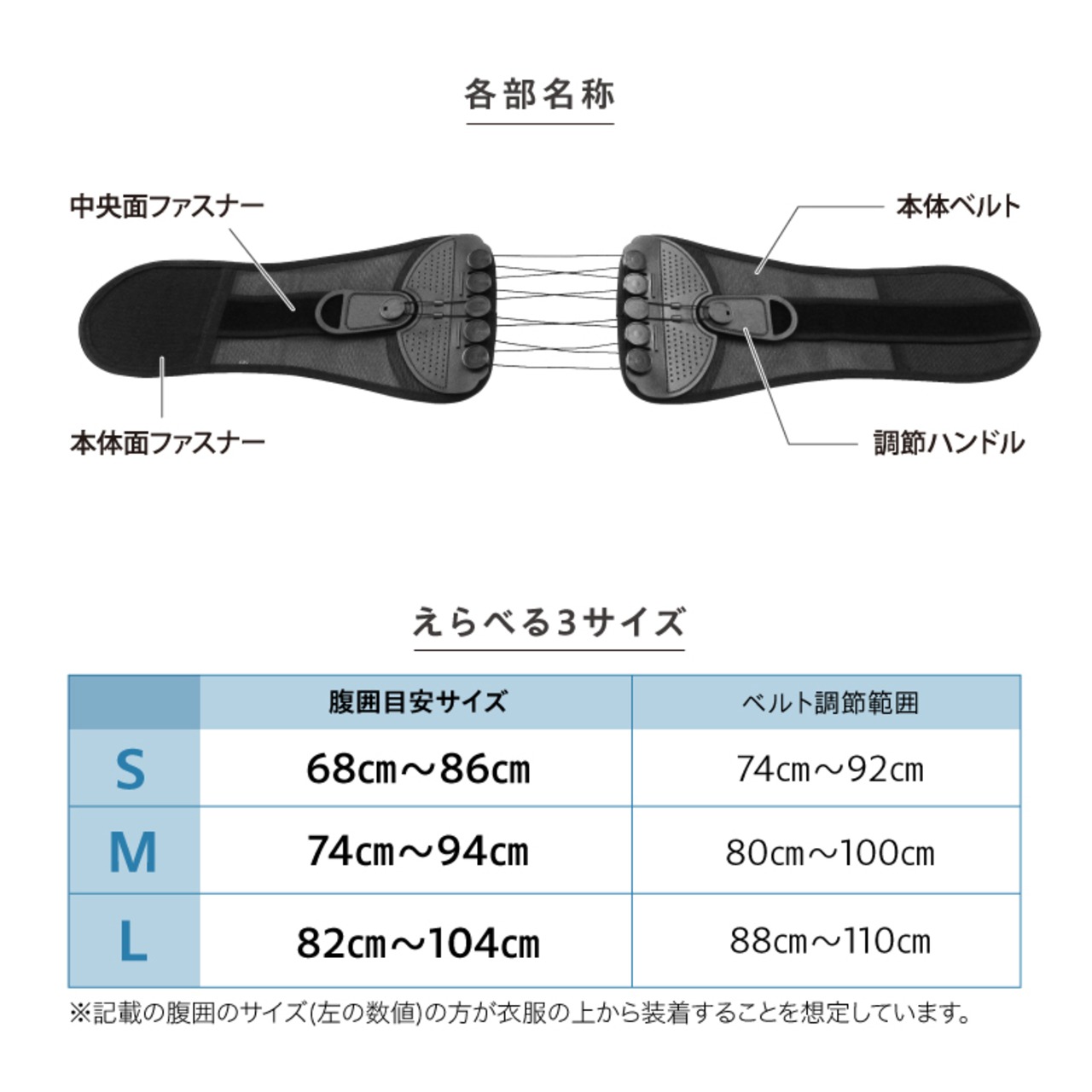 ウエストガードベルト EXG301