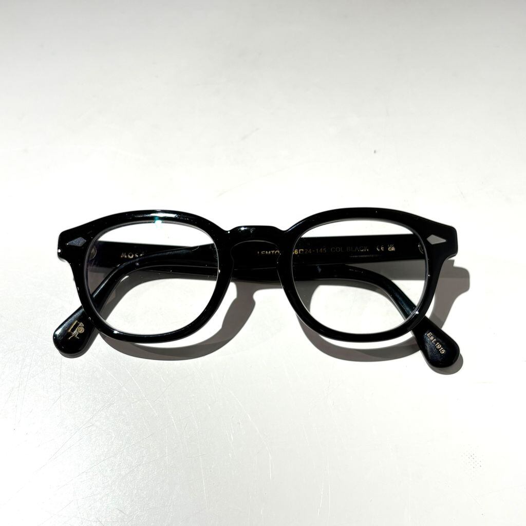 MOSCOT モスコット LEMTOSH メガネ ブラック size:46▢24-145【表参道
